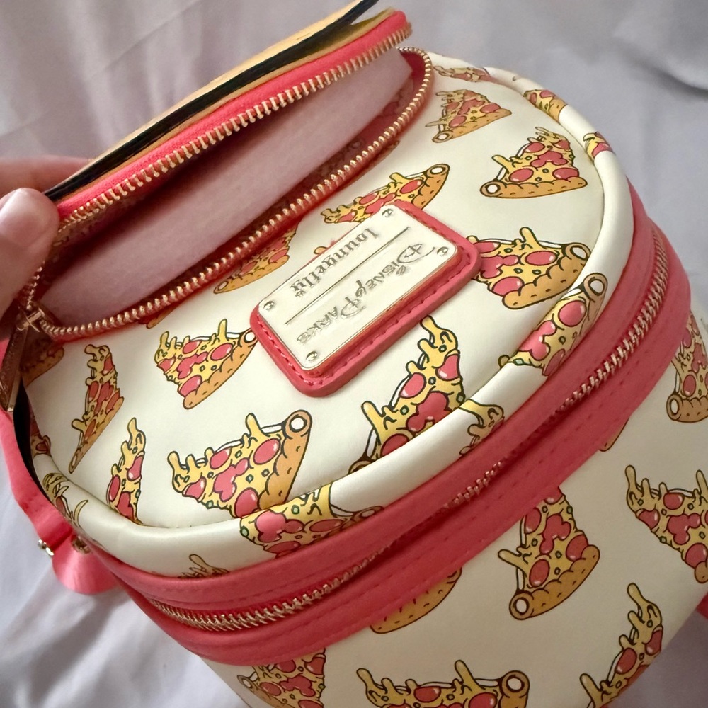 Disney Parks Loungefly Mini Backpack -Disney Eats- Mickey Pizza View 3